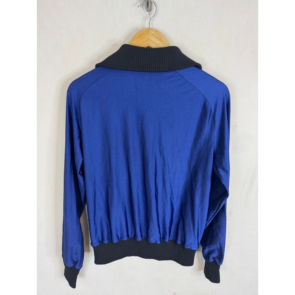 Vintage 80s Gofor‎ Blue Quarter Zip Pullover Jacket Ski Canada Retro Sport Men S